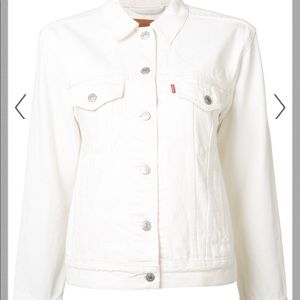 White Levi’s jacket